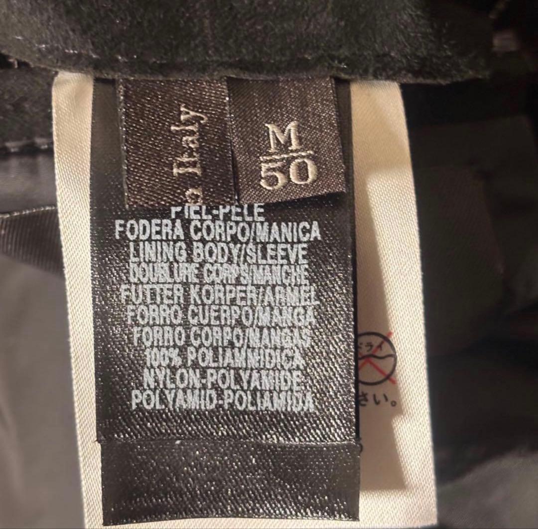 イタリア製　Ermenegildo Zegna 最高級　レザージャケット　L
