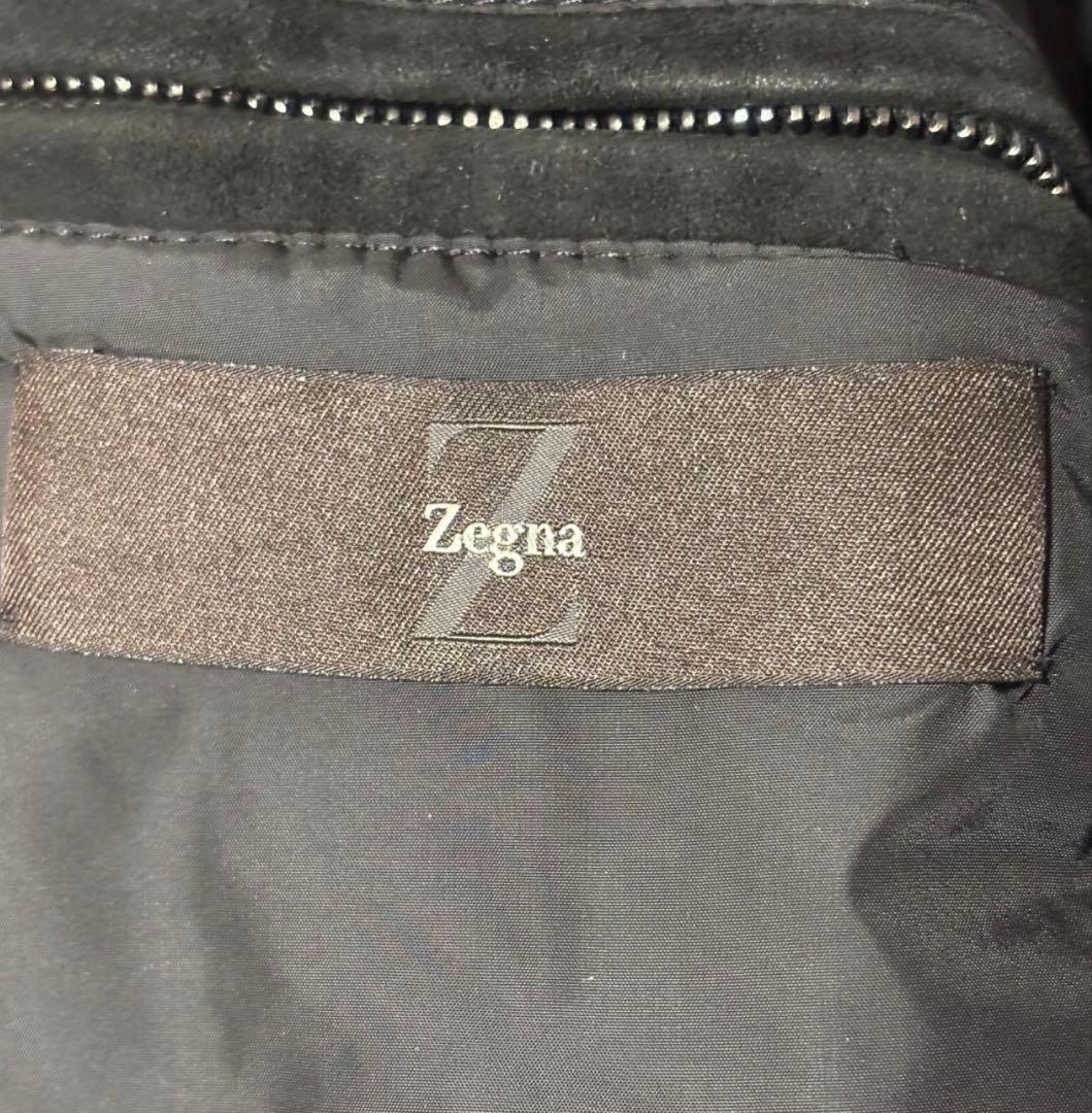 イタリア製　Ermenegildo Zegna 最高級　レザージャケット　L
