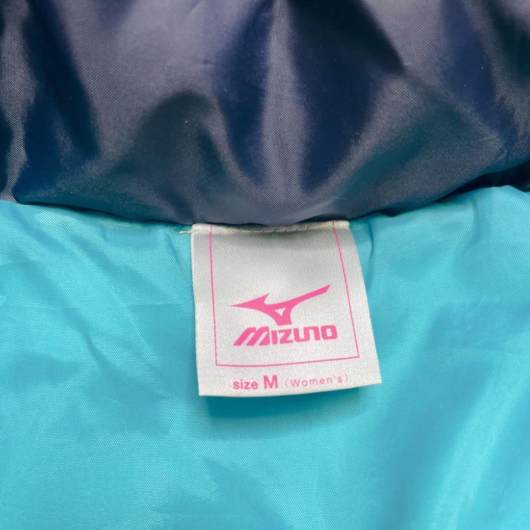 極美品　ミズノ　ベンチコート　ダウン　ロング　ネイビー　肉厚　レディース　M