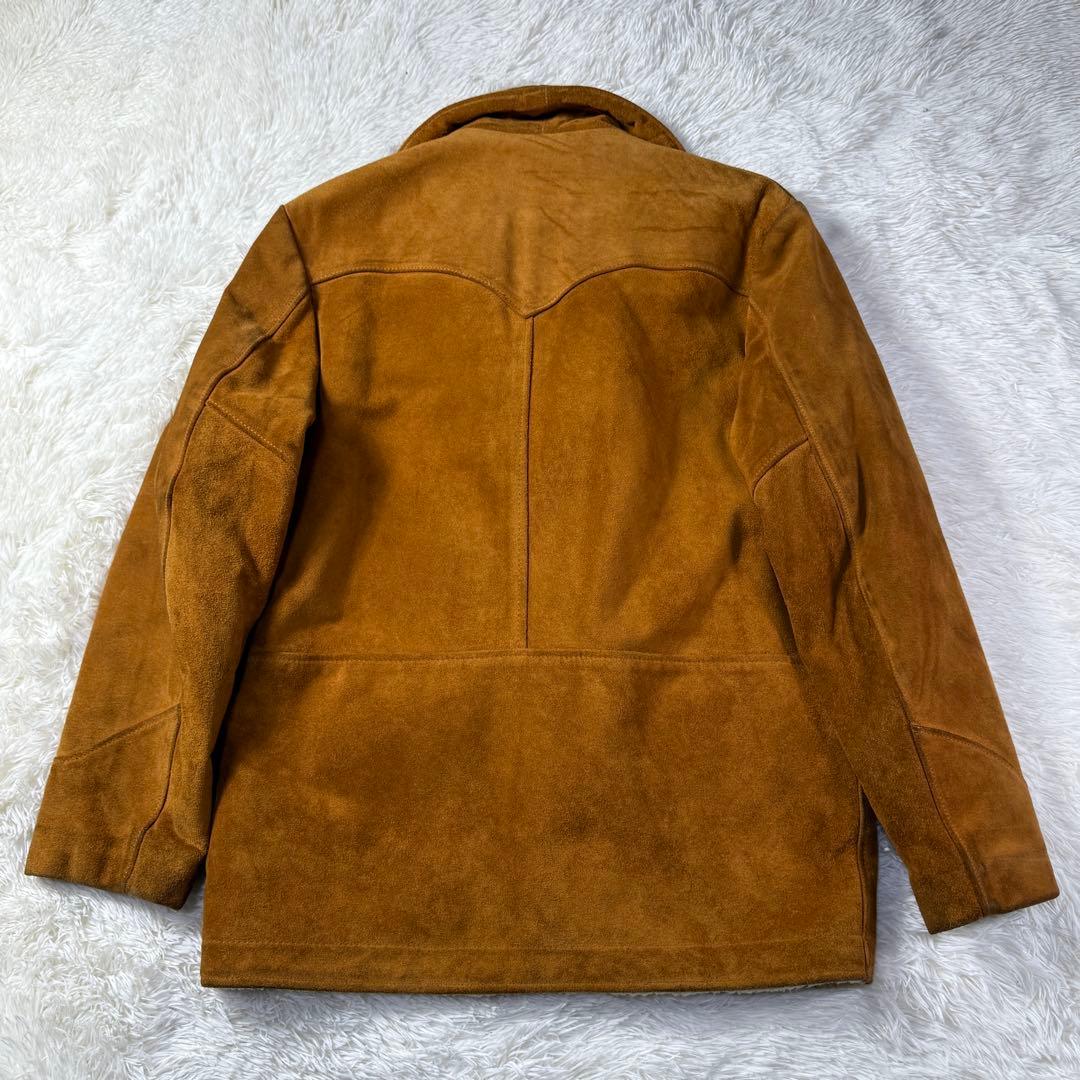 【米国製】Schott Western Suede Jacket 38 キャメル