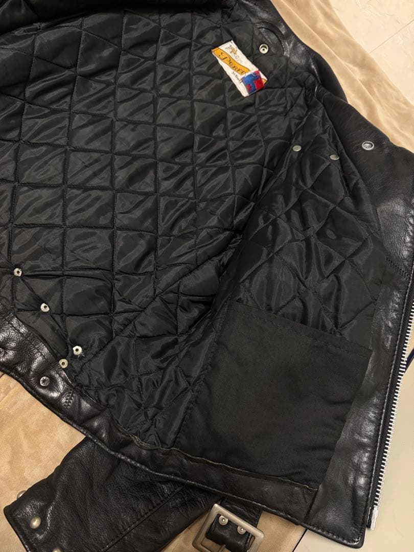 Schott USA製 スタッズ レザー ダブルライダースジャケット 牛革 限定