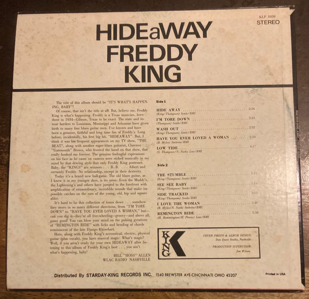 ◾️高音質USオリジナル盤◾️ブルース歴史的名盤■FREDDY KING / フレデ