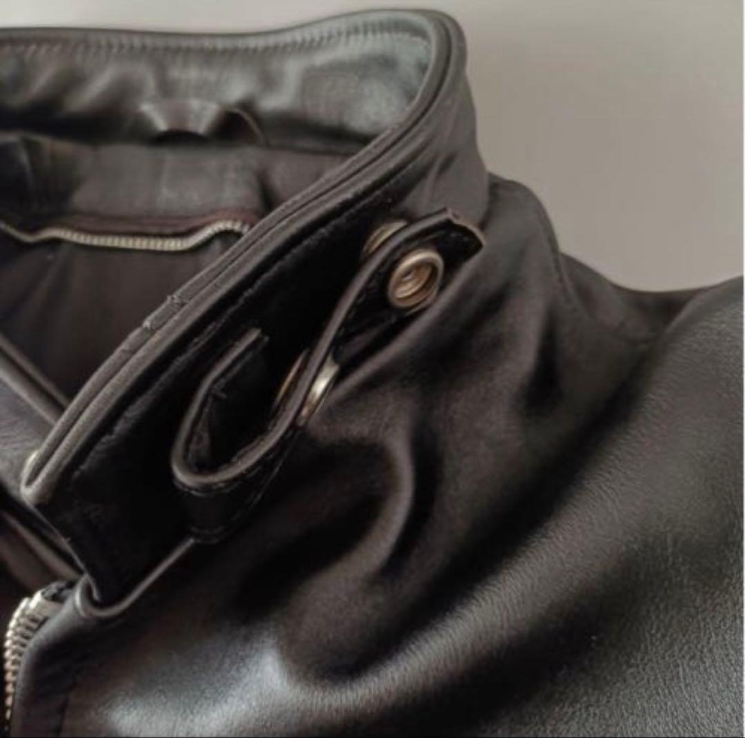 美品‼️Schott ブラック ライダースジャケット　革ジャン　レザージャケット