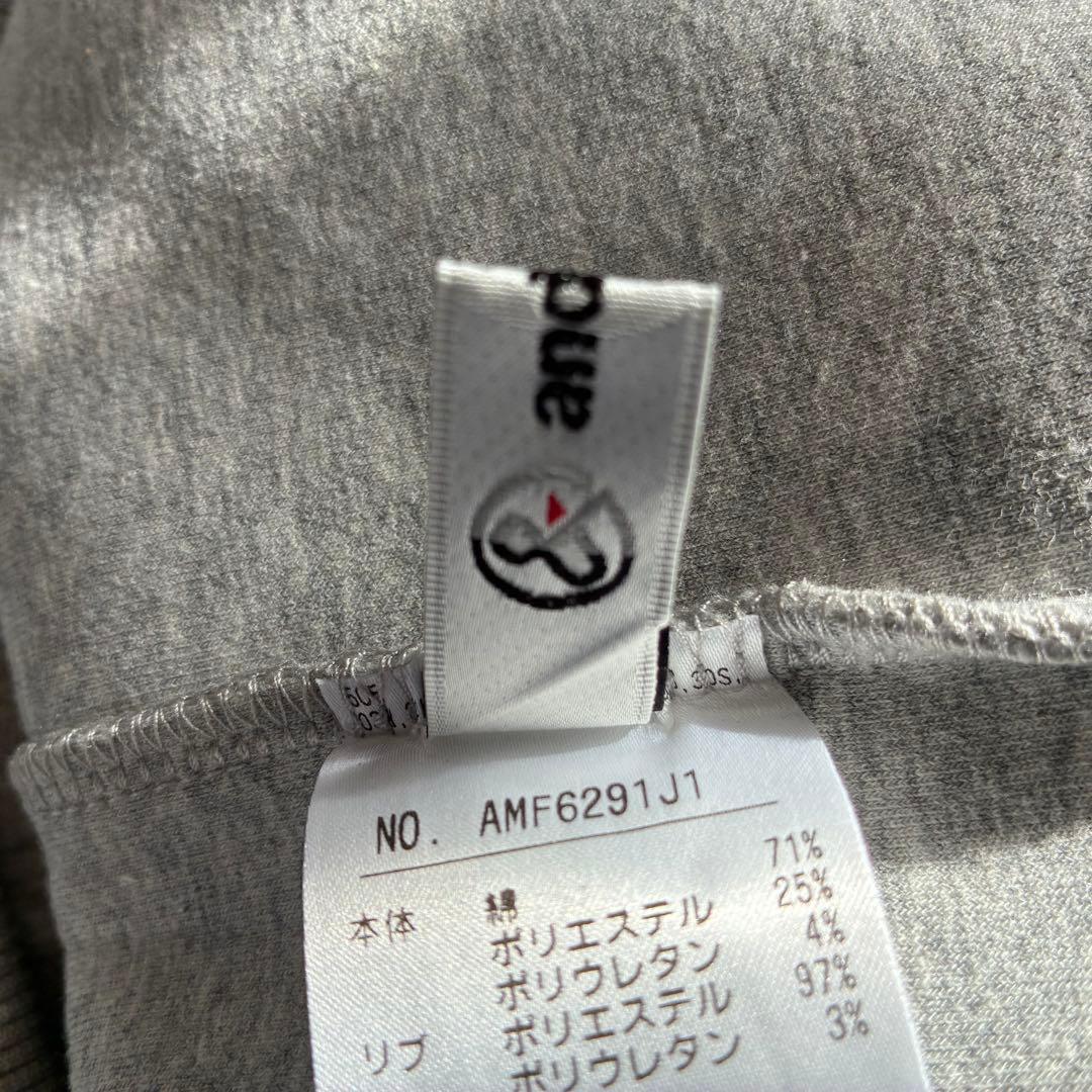 美品 and per se アンパスィ グレー スウェット M ゴルフウェア