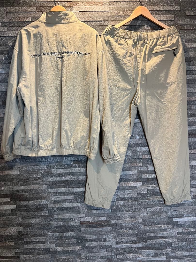 renoma golf　ナイロンセットアップ　ベージュ　上下XL