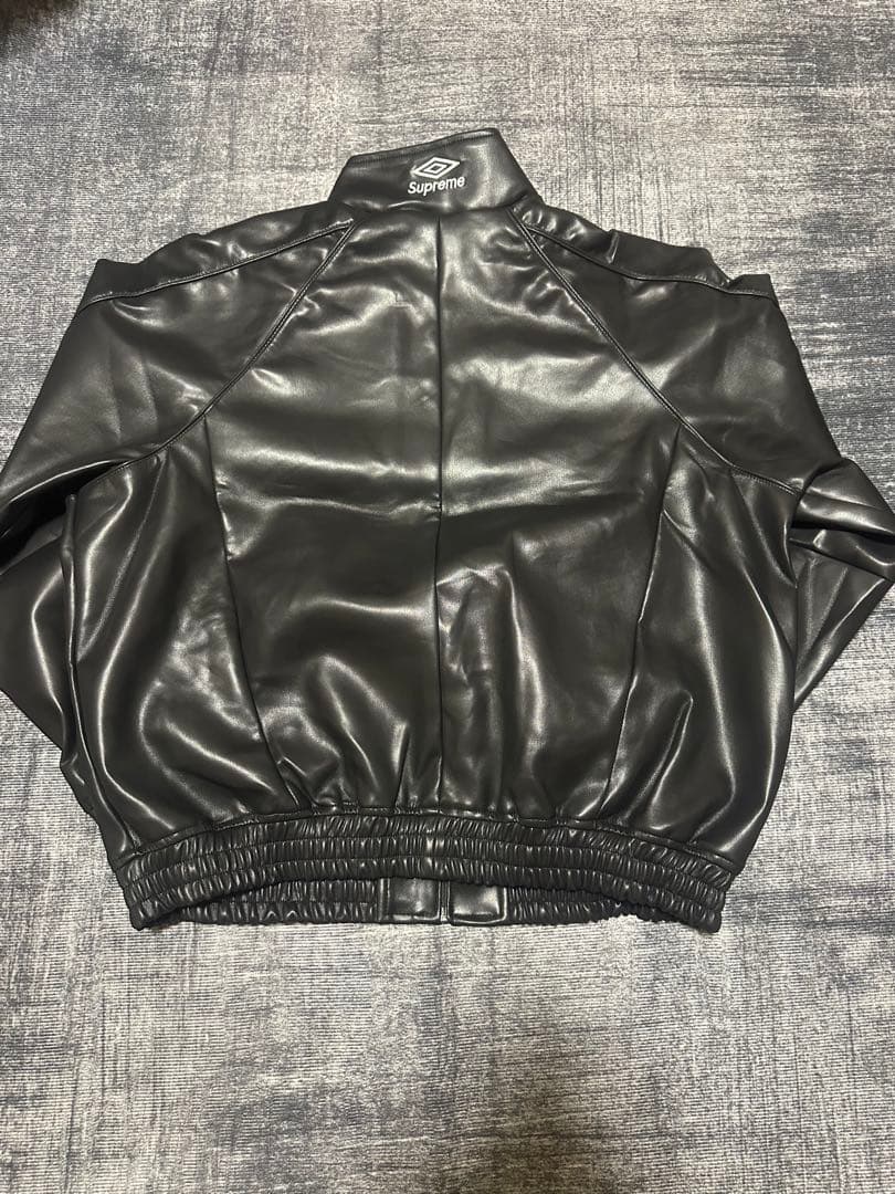 ジャケット・アウター SUPREME UMBRO Leather Track Jacket S