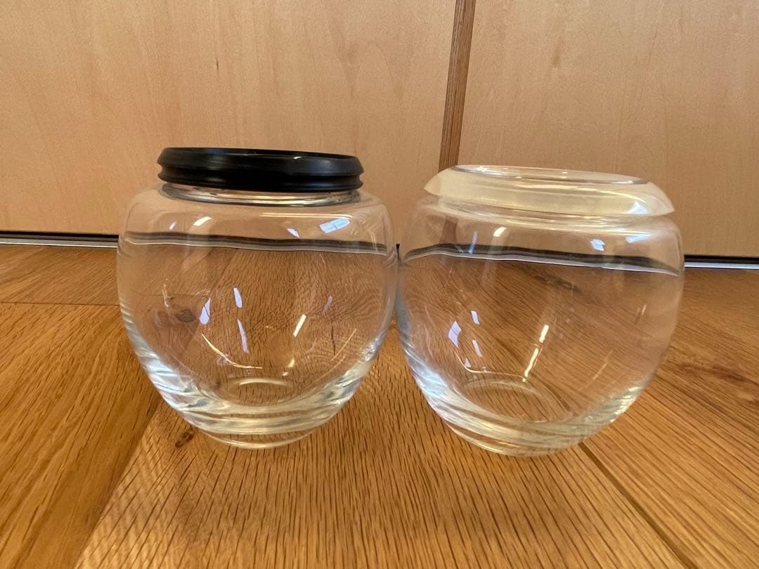 アレッシィ alessi OVO ガラスキャニスター ２つセット