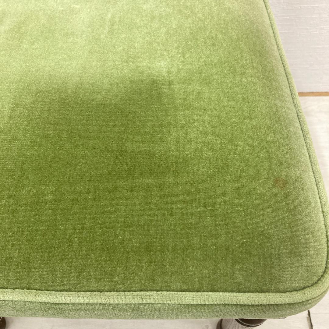 【飛騨産業】キツツキ　モケットグリーン　ダイニングチェア　椅子　２脚セット