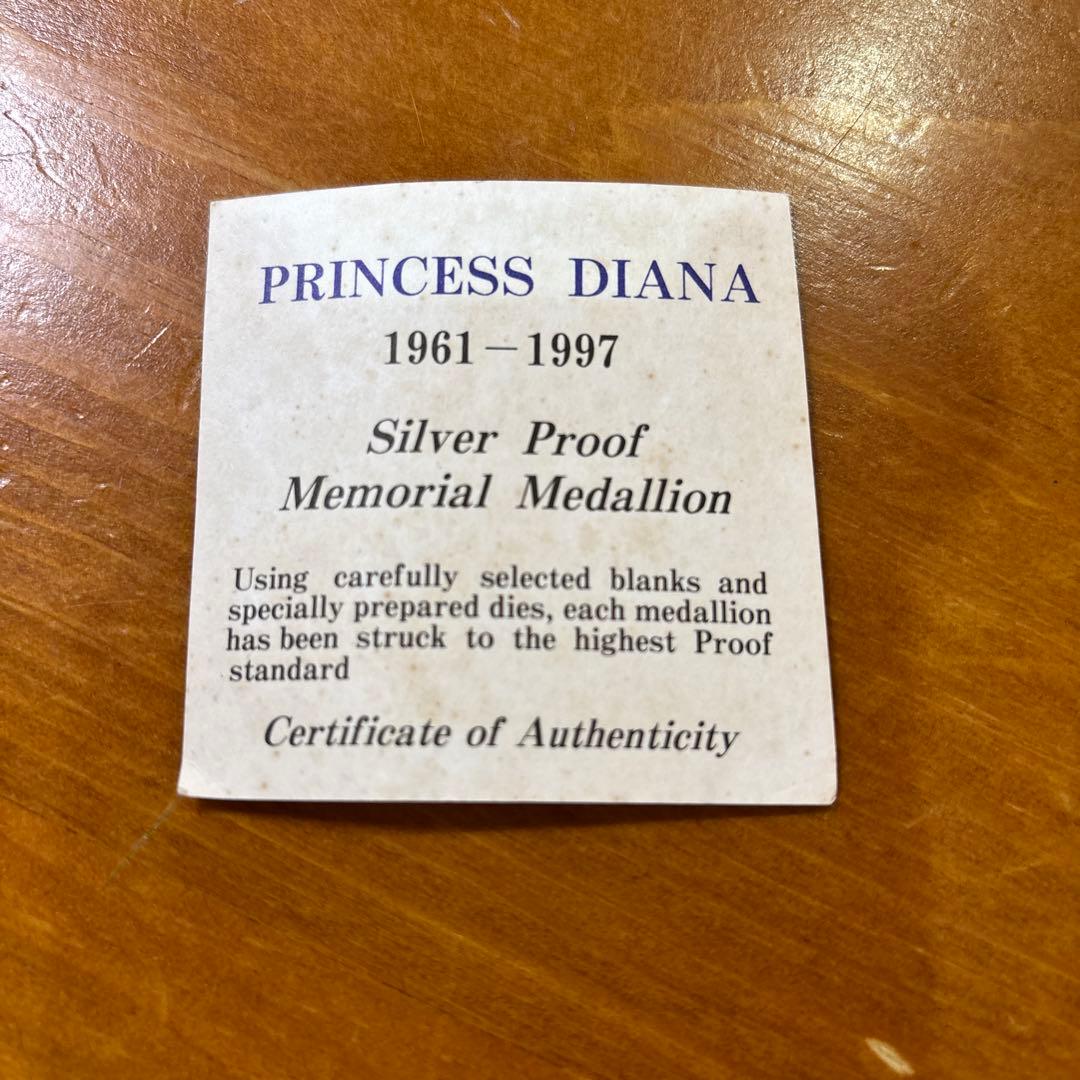 コレクション Princess Diana Silver Proof Medallion