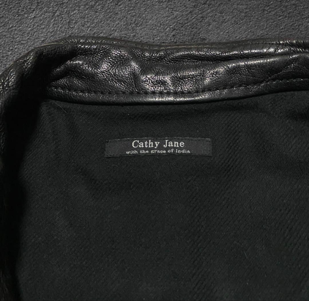 archive cathy jane ダブルジップ レザージャケット