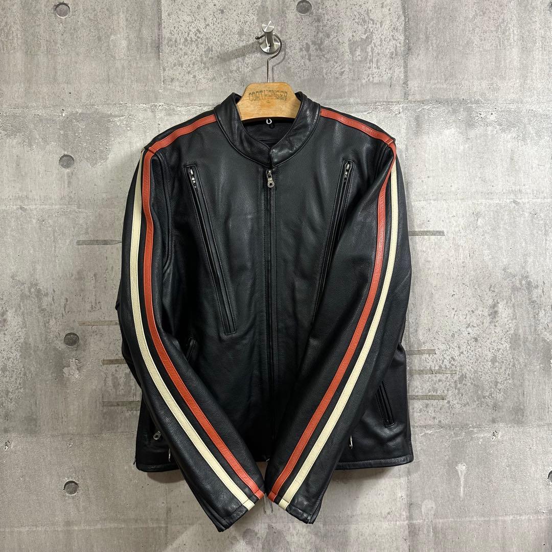 ★HARLEY-DAVIDSON★ 本革シングルライ ダース インナー脱着可　M