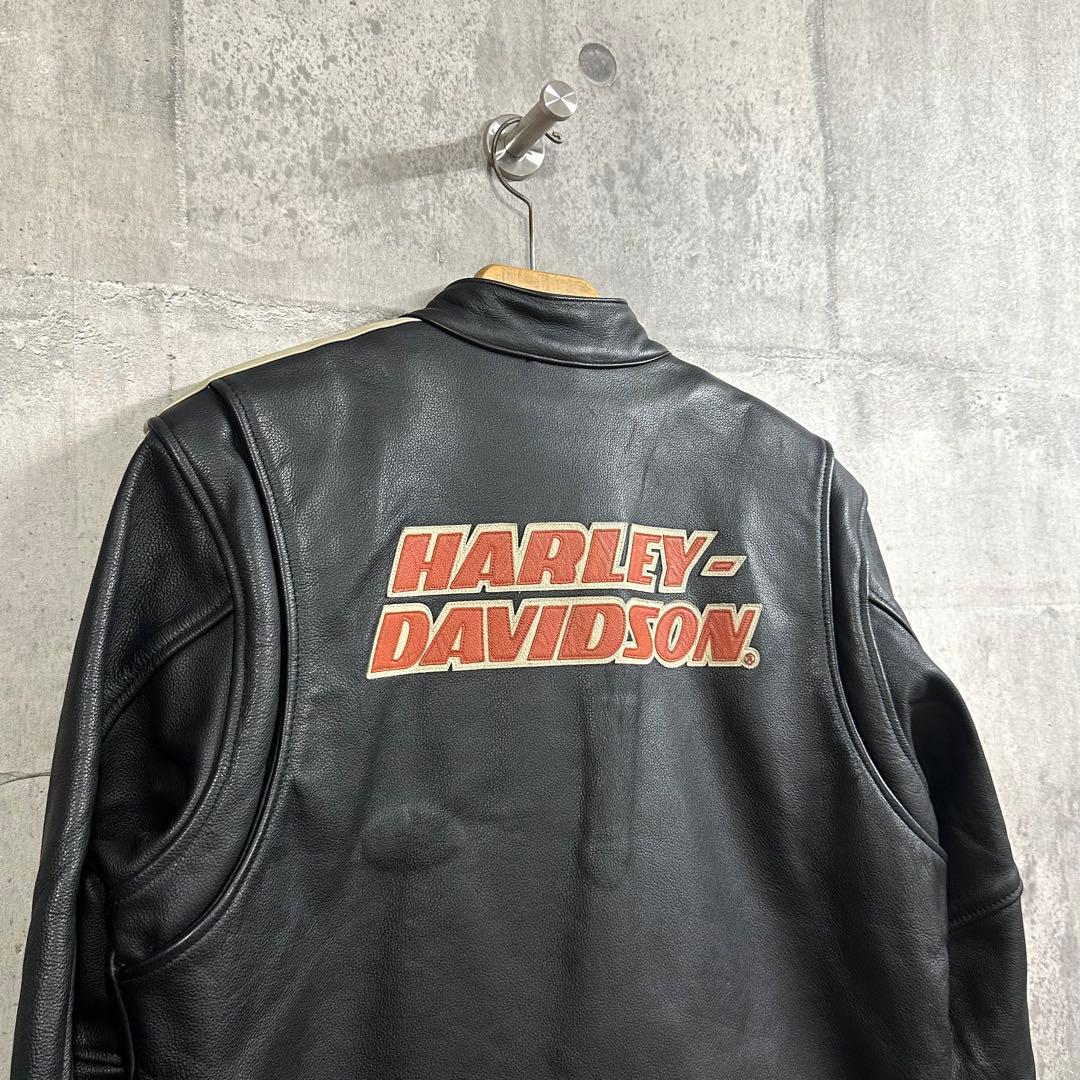 ★HARLEY-DAVIDSON★ 本革シングルライ ダース インナー脱着可　M