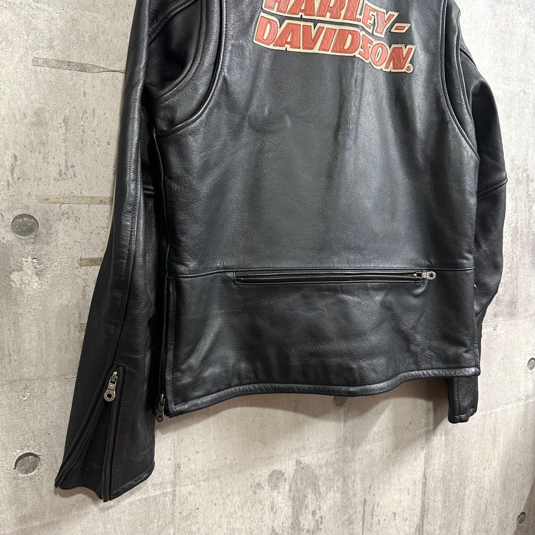 ★HARLEY-DAVIDSON★ 本革シングルライ ダース インナー脱着可　M