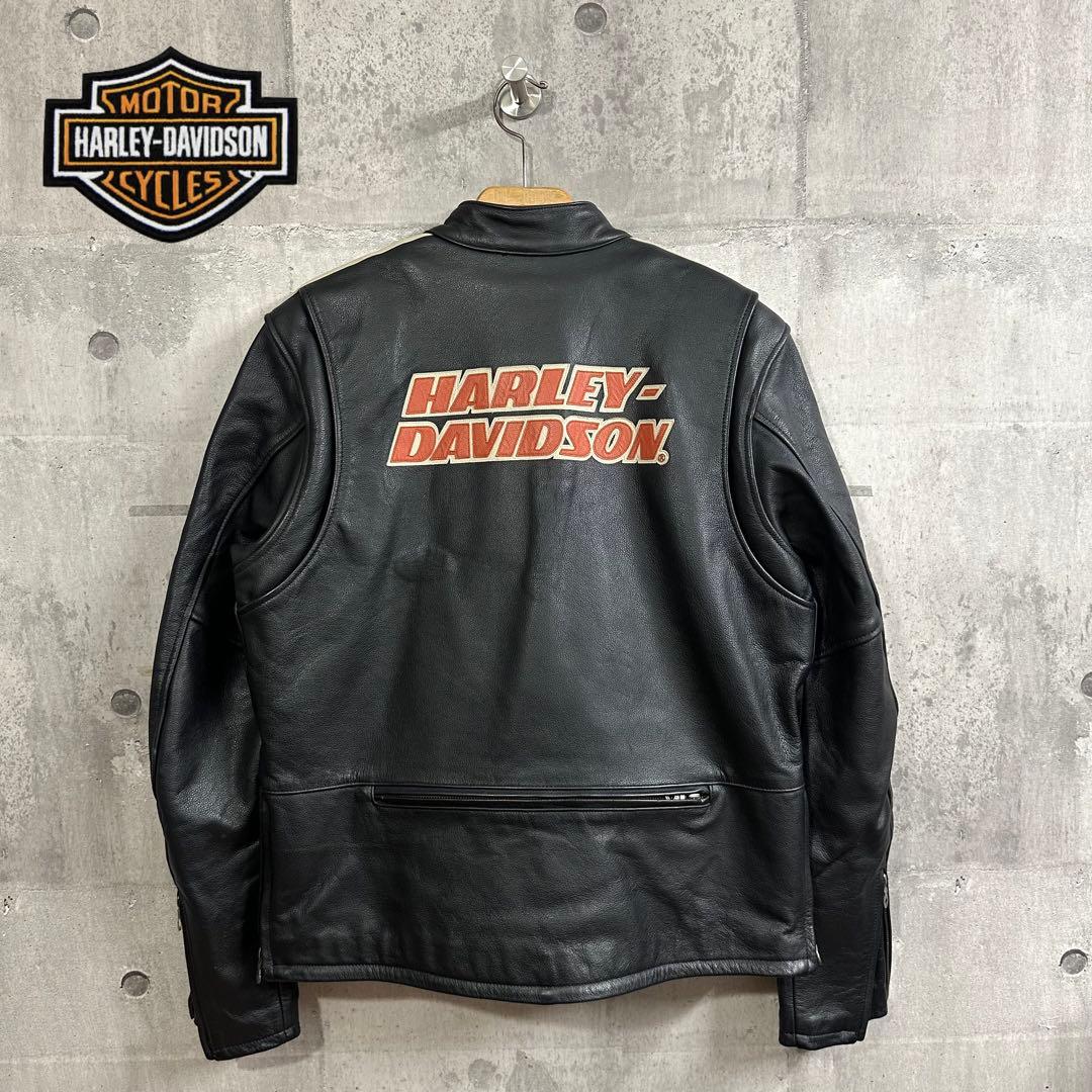 ★HARLEY-DAVIDSON★ 本革シングルライ ダース インナー脱着可　M