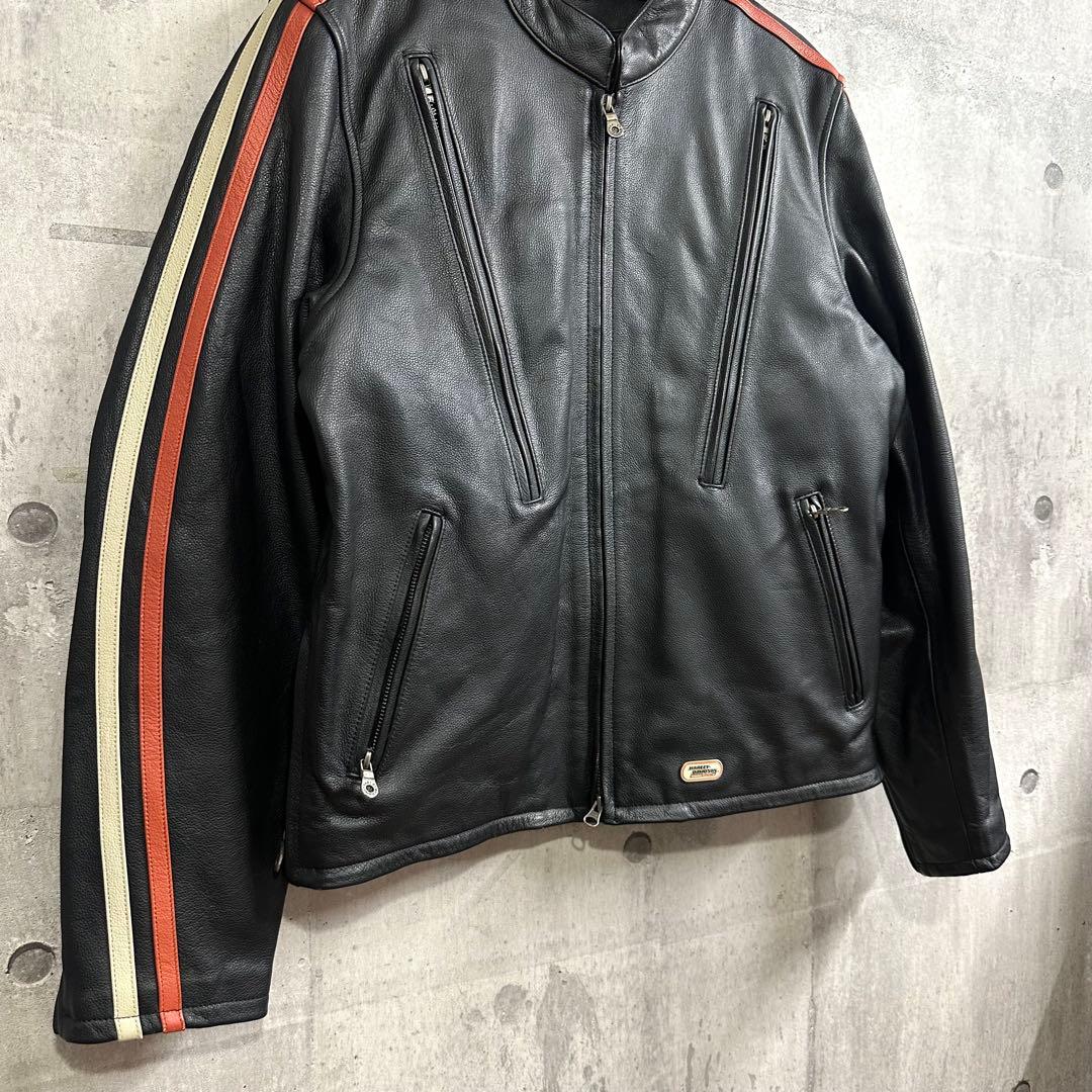 ★HARLEY-DAVIDSON★ 本革シングルライ ダース インナー脱着可　M