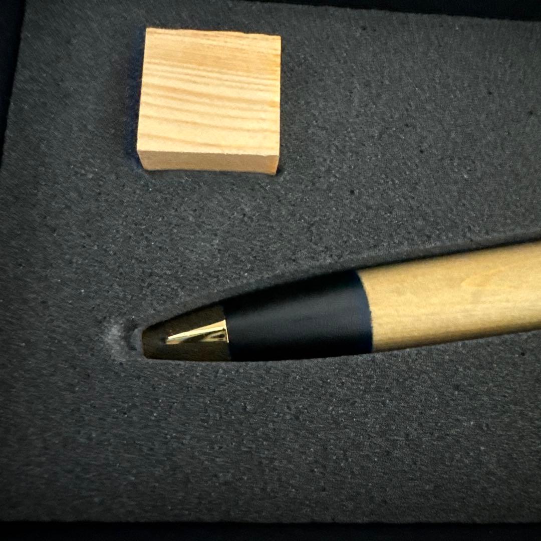 野原工芸　木曽ひのき　ゴールド　シャープペンシル0.5