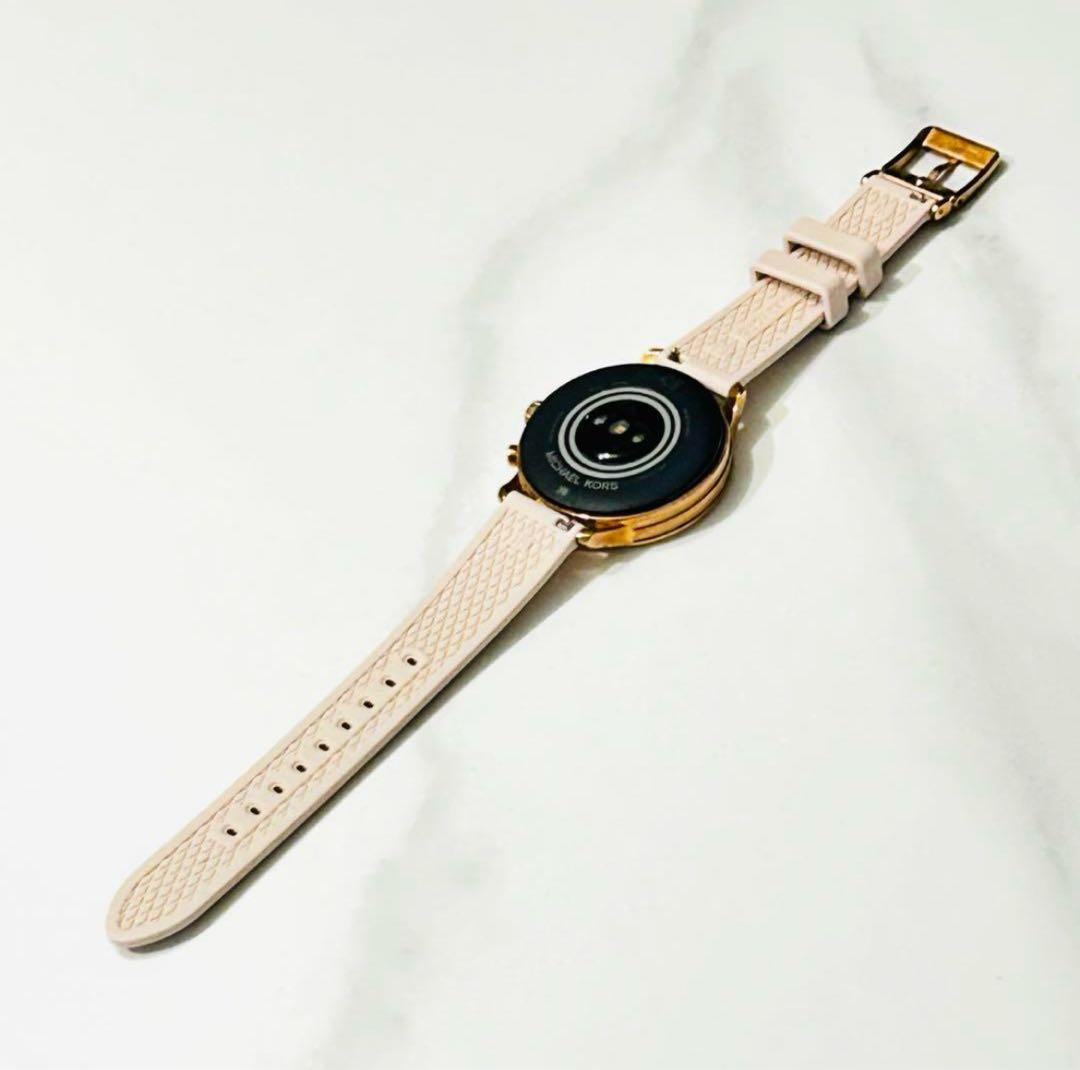 716【MICHAEL KORS】美品／スマートウォッチ用ラバーベルト／ピンク系
