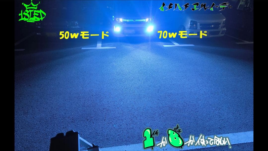 18LED　シリーズS　宇宙一明るいバルブ　ブルーパープルH11H8H16 H4
