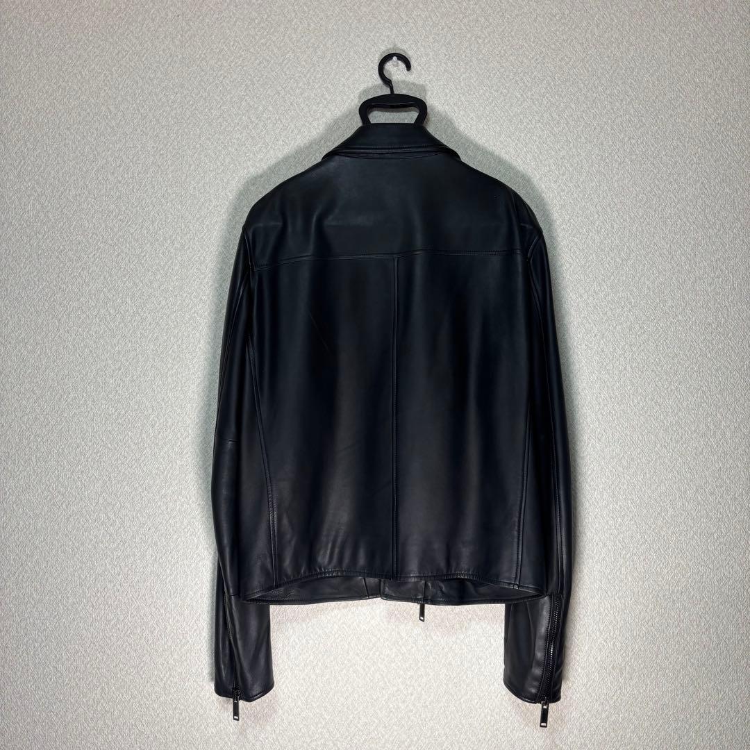 タリアトーレTAGLIATORE ラムレザー ダブルライダースジャケット 50
