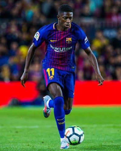 17-18 バルセロナ　デンベレ　ナイキオフィシャル　オーセンユニフォーム