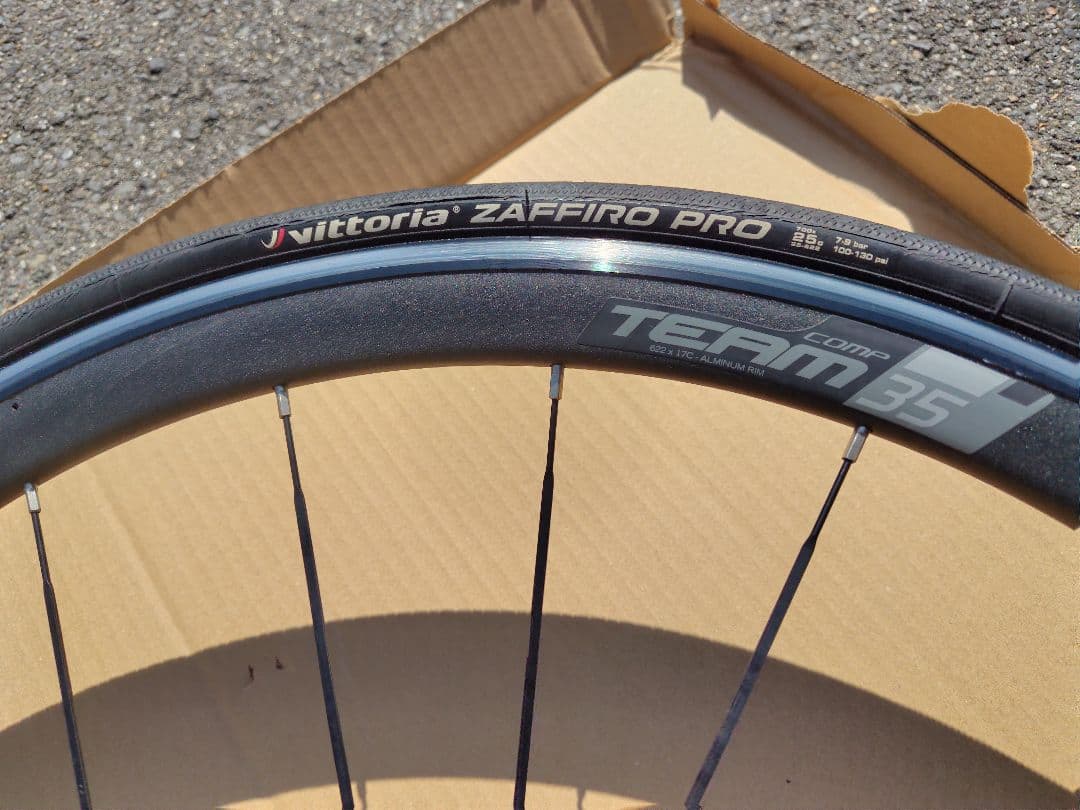 Vision Team 35 クリンチャーホイールセット　タイヤ付き