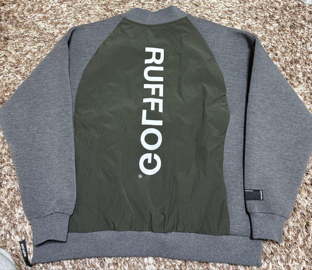ラフロッグ　モックネック　プルオーバー M グレー