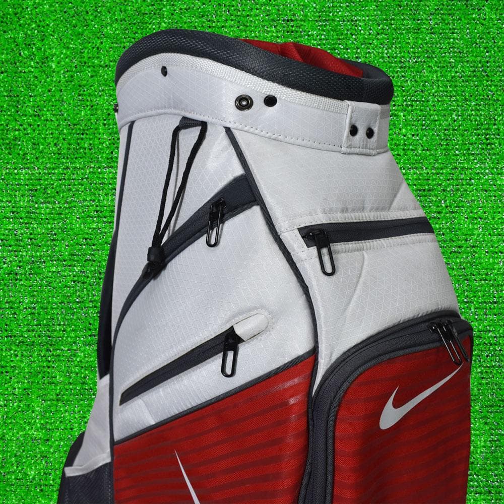 NIKE GOLF ナイキ キャディバッグ９型【ホワイト/レッド/グレー】中古！