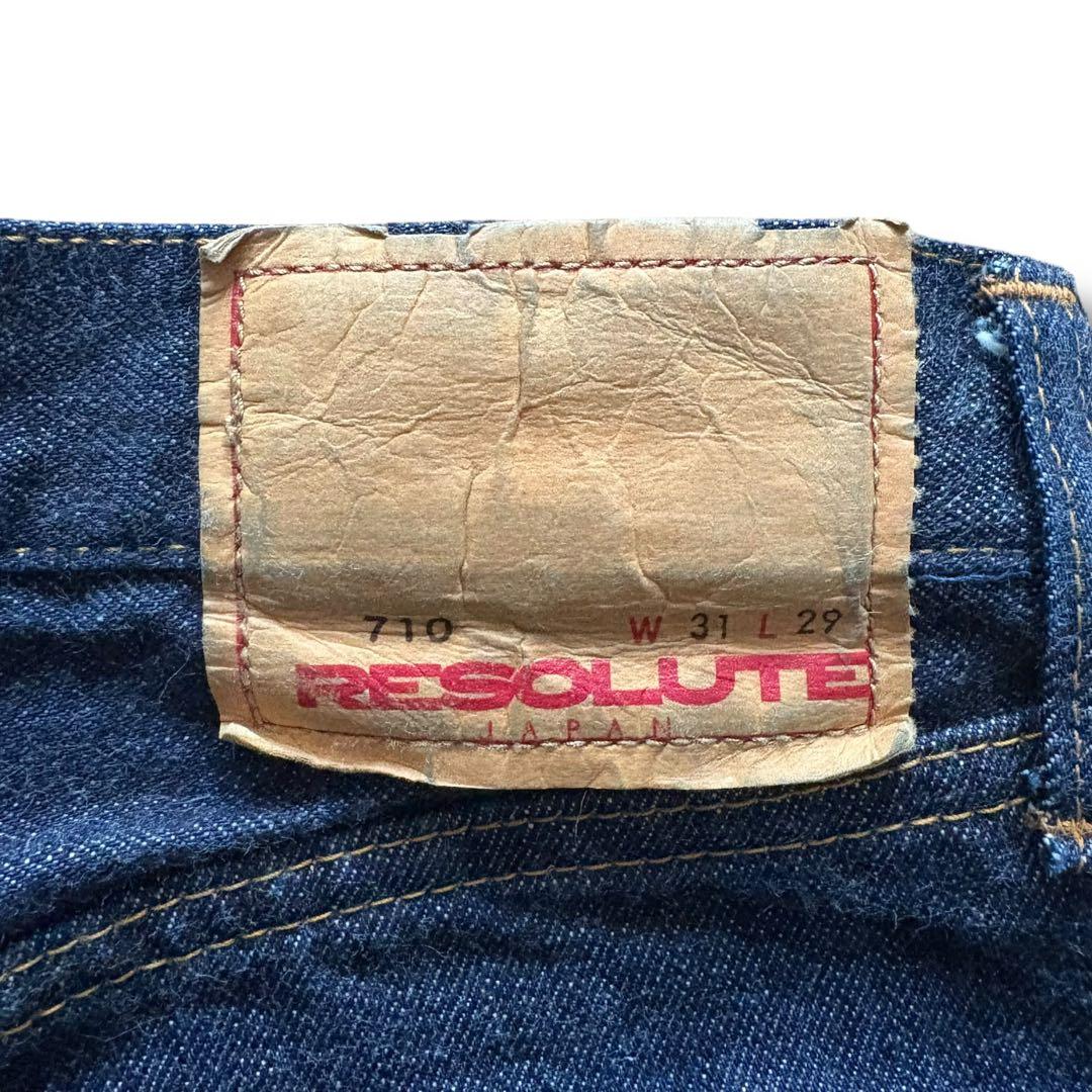 RESOLUTE リゾルト 710 デニム パンツ W31 L29 セルビッジ