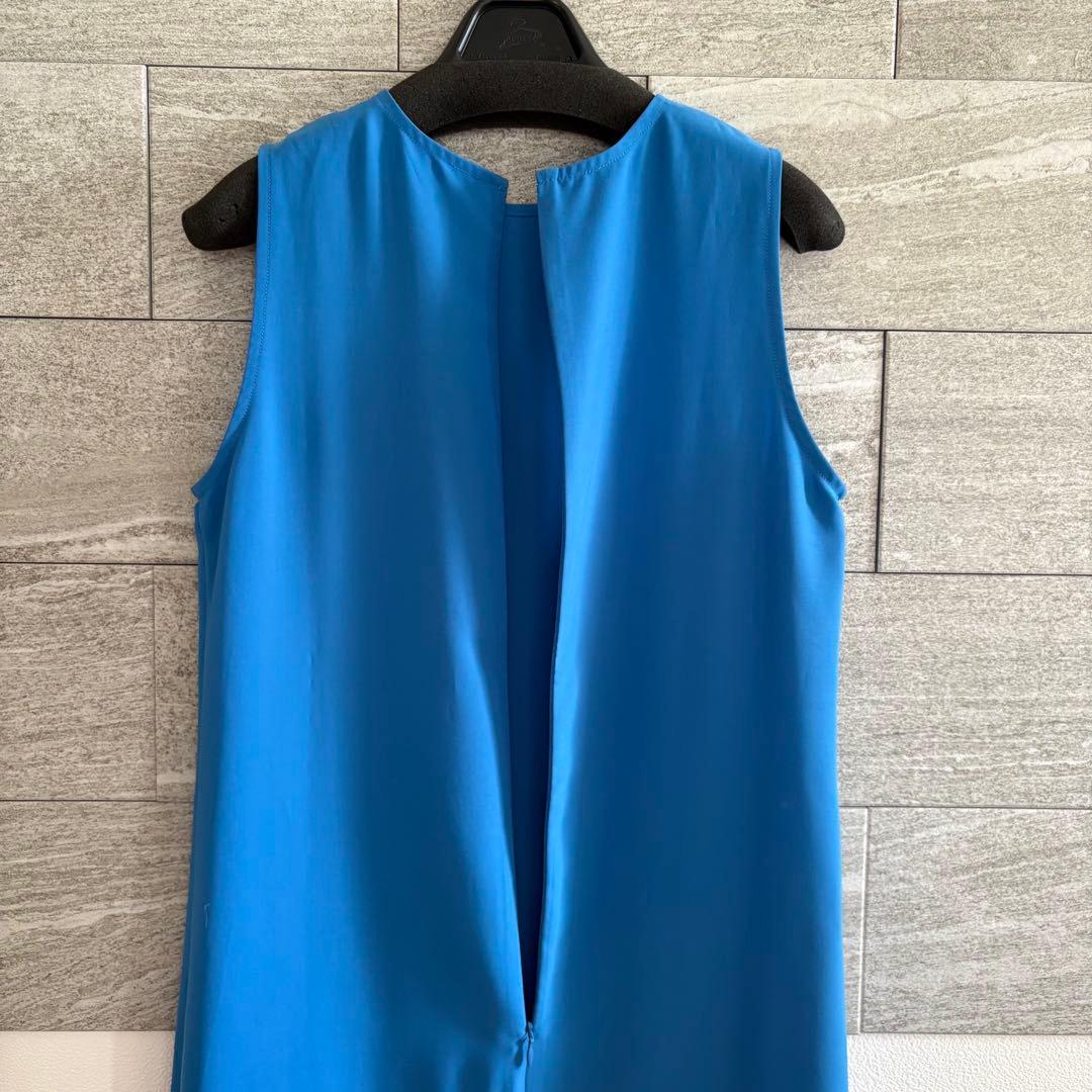 Ameri BASIC I LINE DRESS ブルー　S