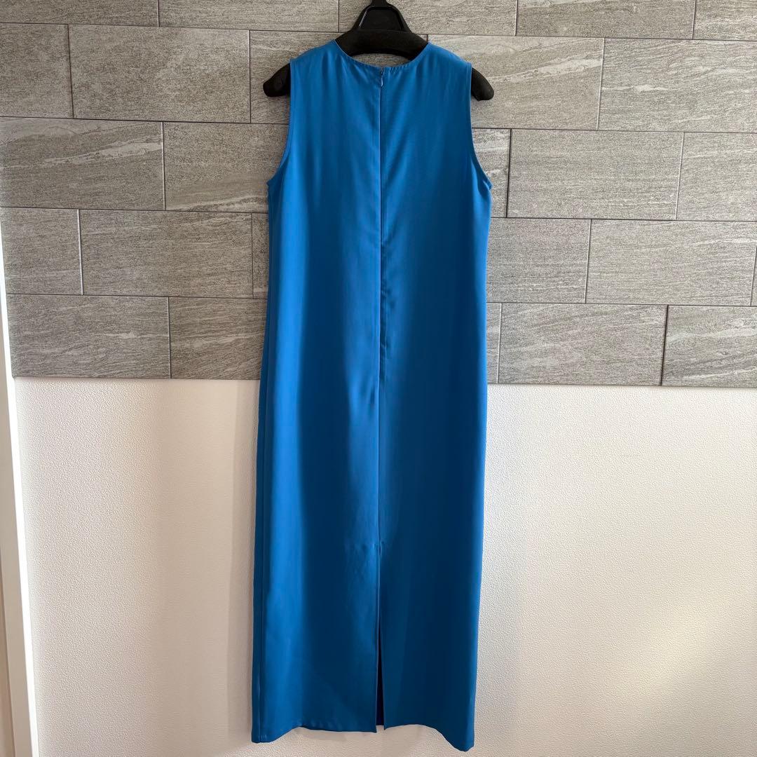 Ameri BASIC I LINE DRESS ブルー　S