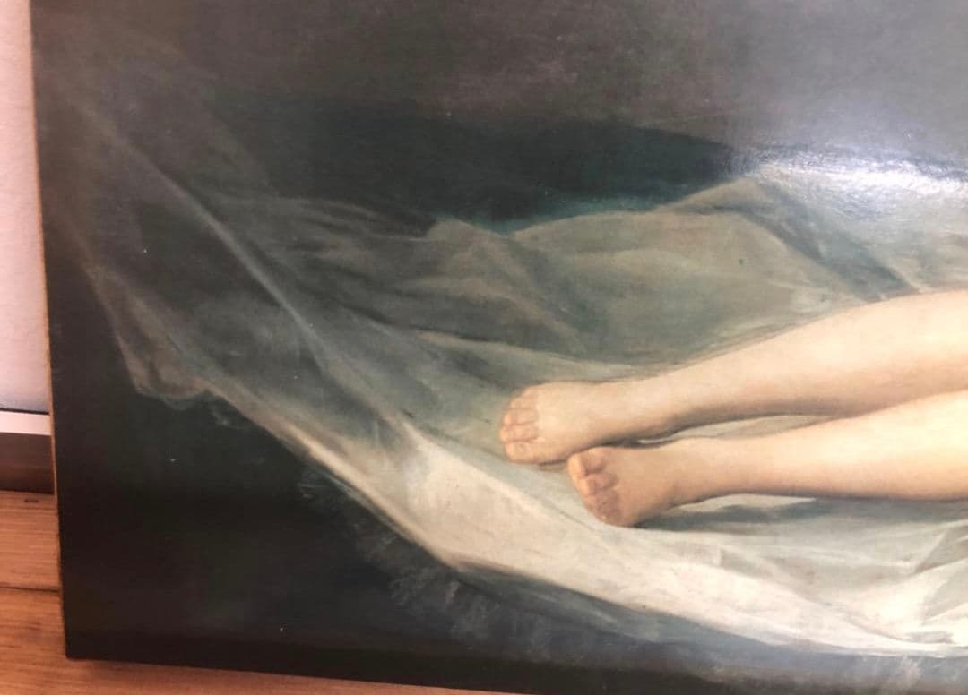 フランシスコ・デ・ゴヤ 裸のマハ Maja desnuda 複製画 額装