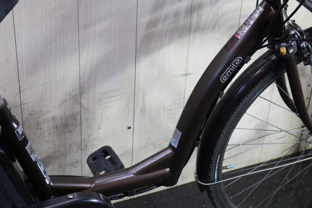 SAIMOTO emile リチウム8.7AH 26インチ 3段 LED　茶色