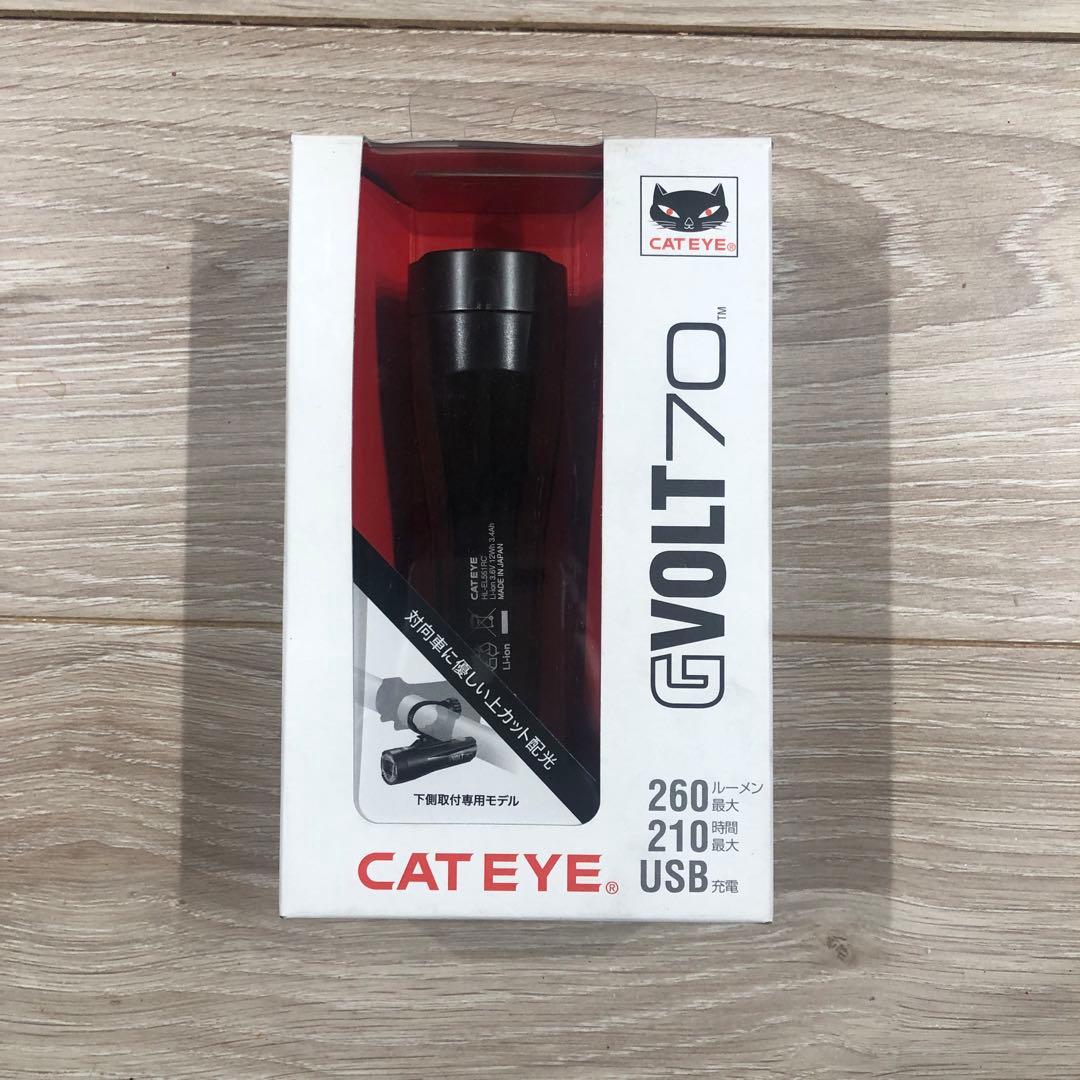 【新品.未使用】CAT EYE キャットアイライトヘッドライト GVOLT70①