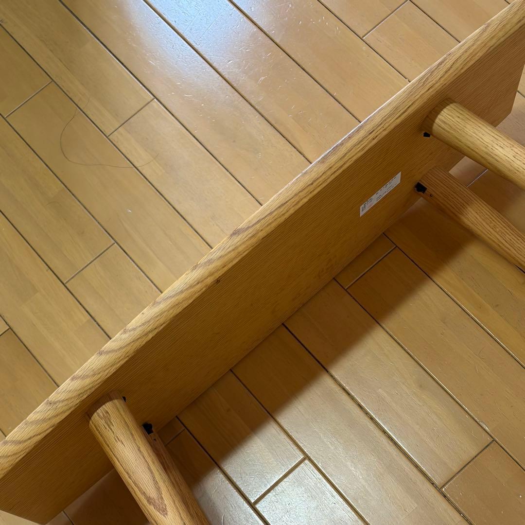 美品　柏木工　リビングテーブル ローテーブル オーク無垢材