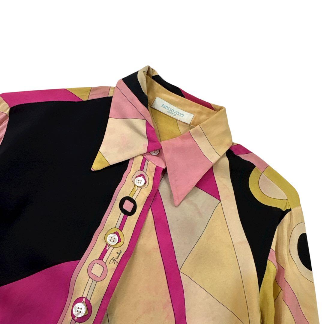 【イタリア製】EMILIO PUCCI 長袖シャツ スカート 総柄 Free