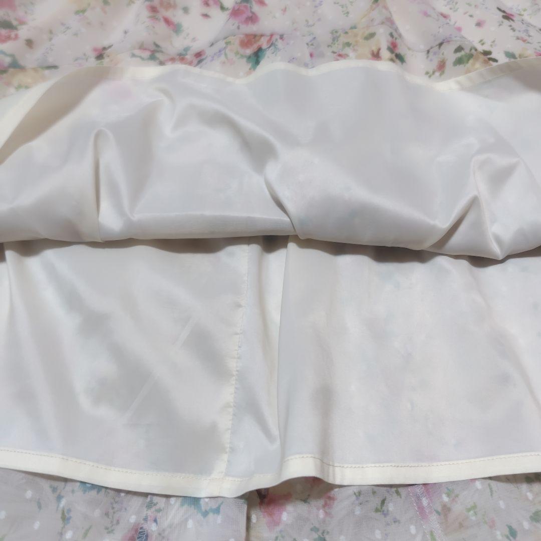【未使用級♡希少42】2023 ローズティアラ　マキシ丈シャーリングワンピース