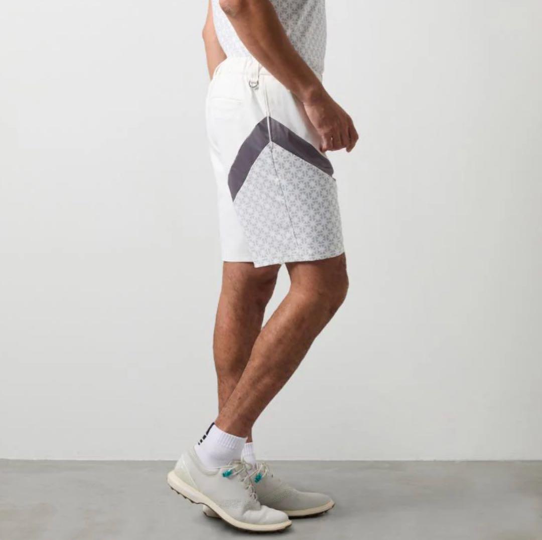 【新品・タグ付き】BANDEL メンズ ショートパンツ ホワイト グレー L
