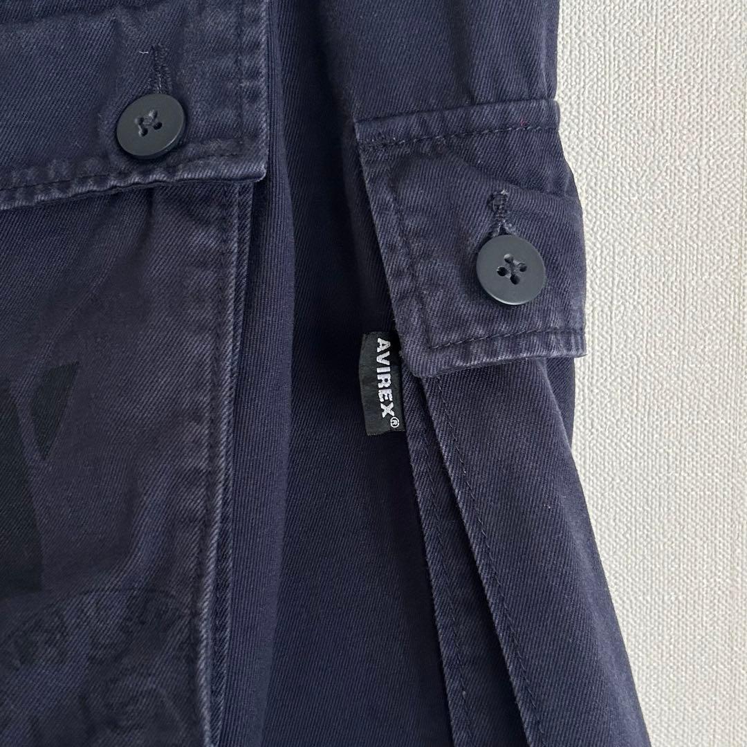 AVIREX モンキーパンツ M44 ステンシル ネイビー M
