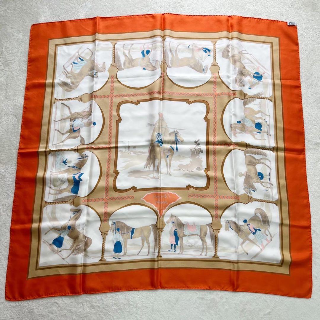 エルメス HERMES カレ90　アラブの馬　Chevaux arabes
