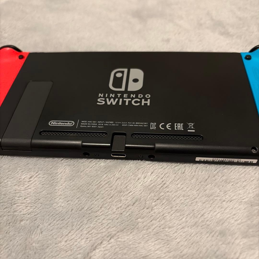 【美品】 Nintendo Switch 本体 ネオンブルー/ネオンレッド