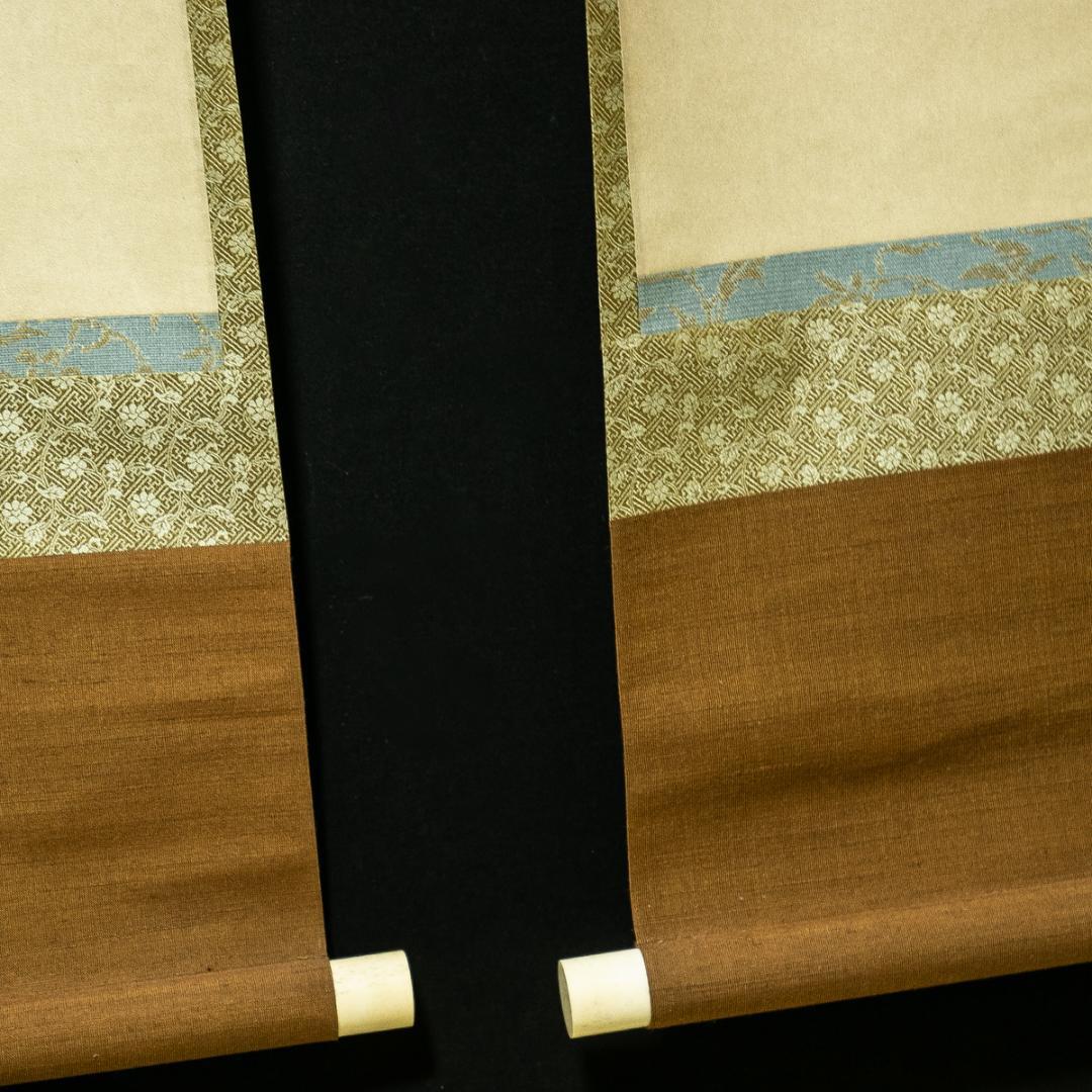 掛軸-1780　一休宗純　「諸悪莫作」「衆善奉行」　工芸作品　講談社　昭和52年