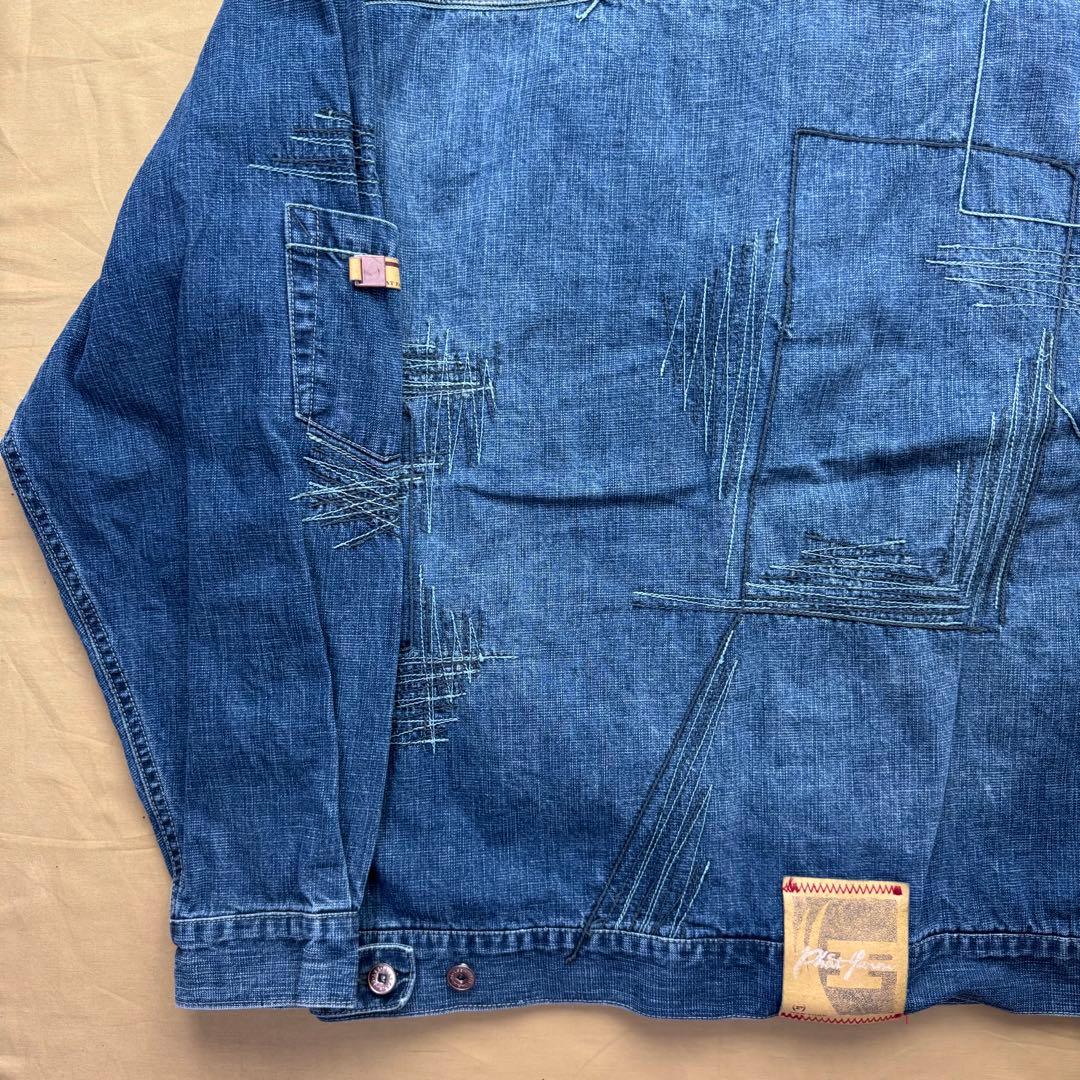 美品　PHAT FARM カバーオール　ファットファーム　デニムジャケット　L