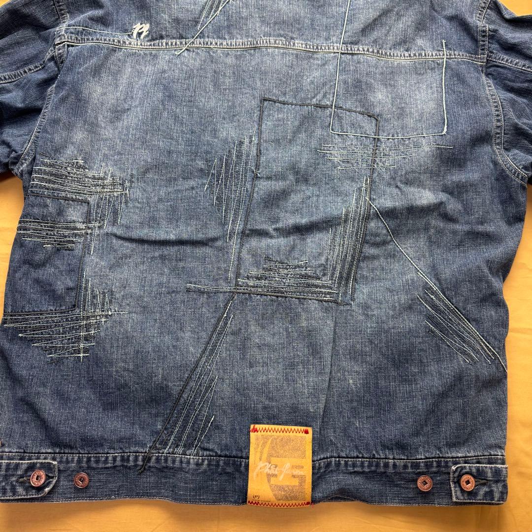 美品　PHAT FARM カバーオール　ファットファーム　デニムジャケット　L