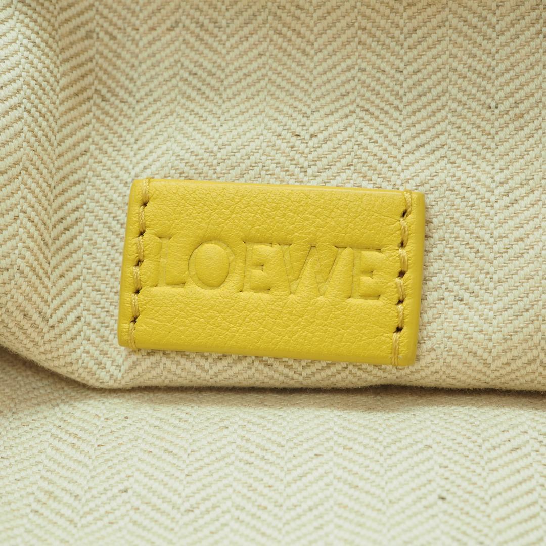 LOEWE ロエベ ドローストリングバッグ イエロー 巾着 ポーチ ミディアム