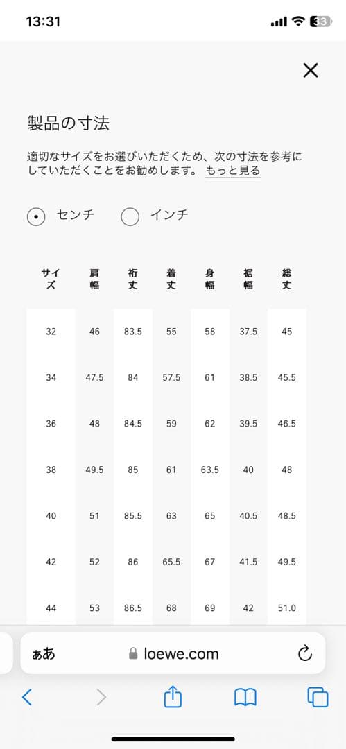 T*.様 LOEWE フード付きストライプシャツ 34