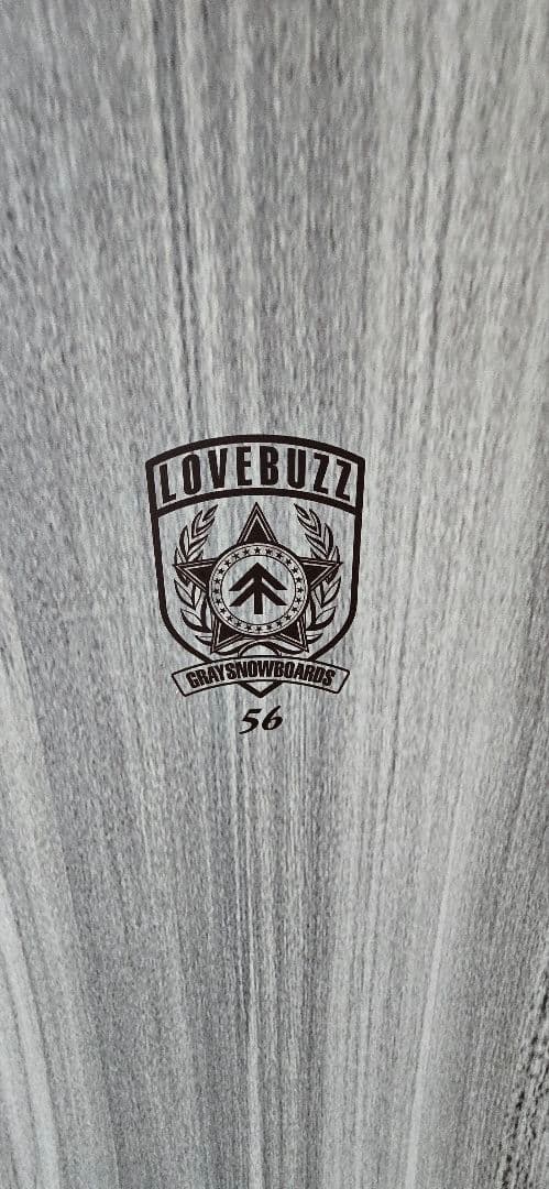 GRAY LOVE BUZZ 56 スノーボード ビンディング付き