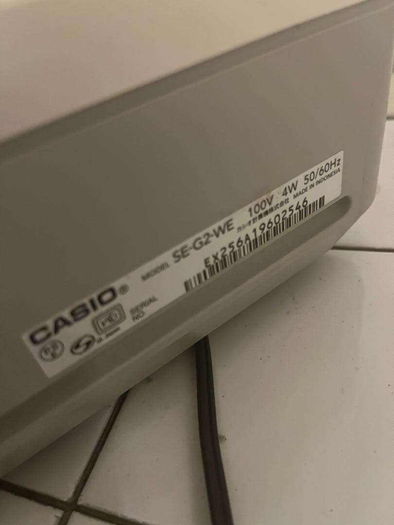 CASIO 電子レジスター SE-G2-WE ホワイト動作確認済み サーマルレジ