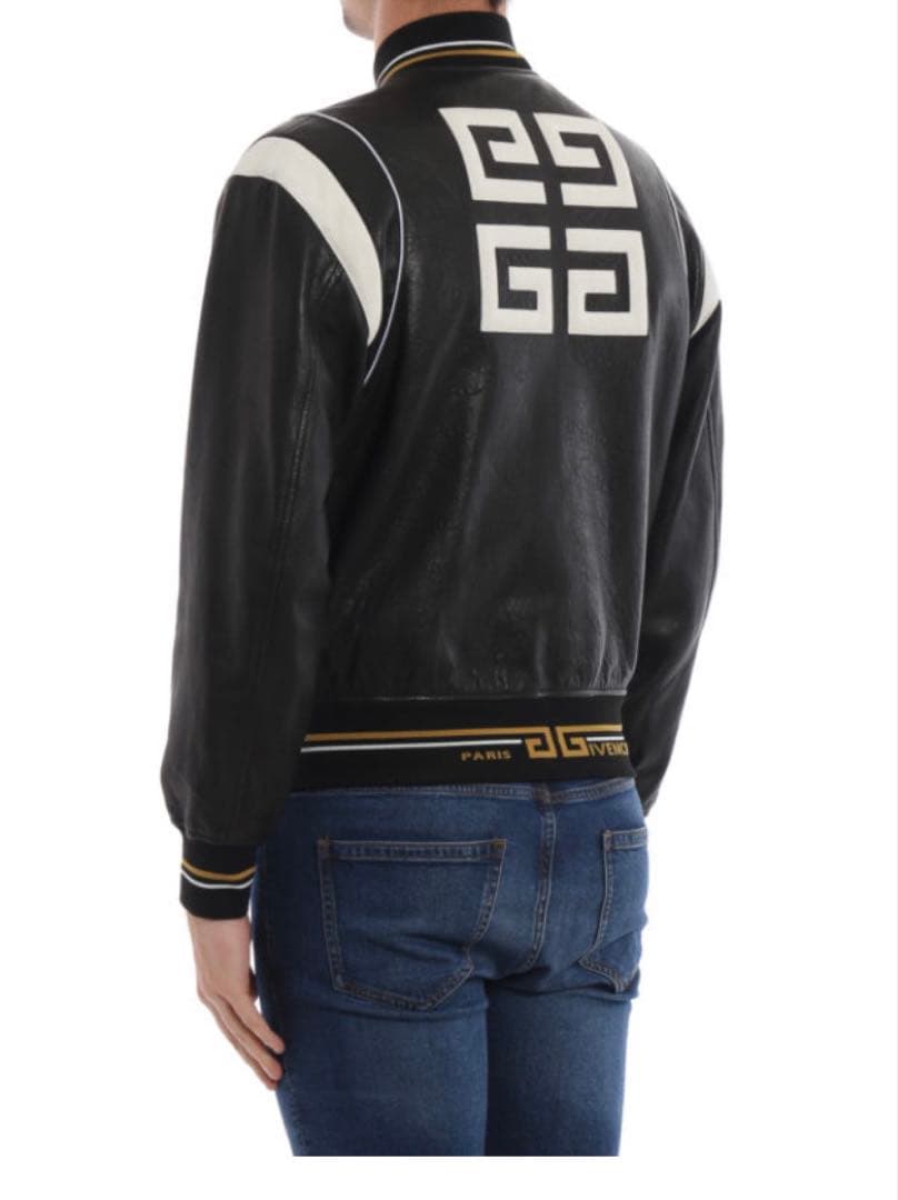 美品❗️レア❗️正規品 GIVENCHY（ジバンシー）4Gロゴ ラムレザーブルゾン