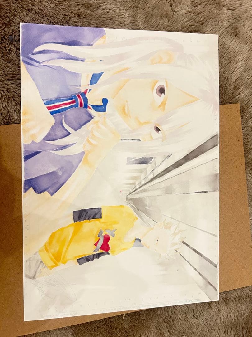 東山むつき 直筆サイン入り カラー原画 水彩 値下げしました！
