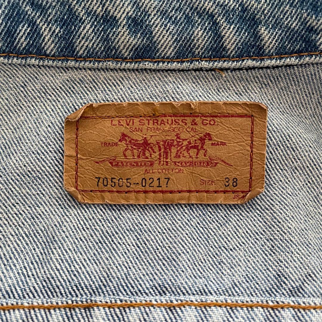 90s 極東リーバイス Levi's 70505 4th デニムジャケット 38
